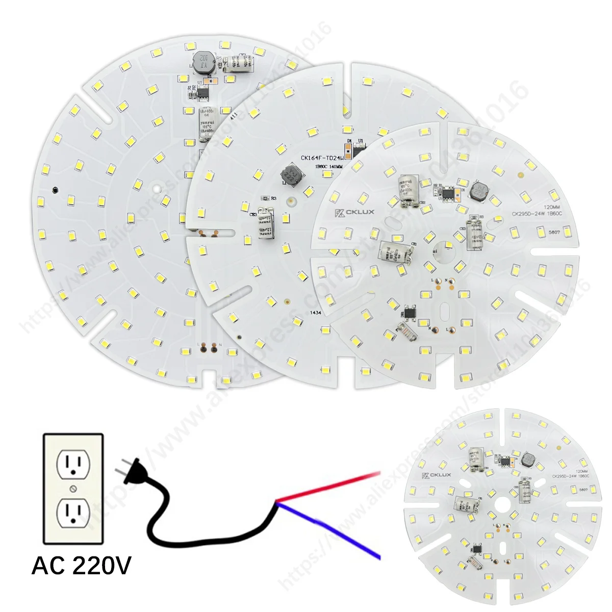 High Power LED Light Board DOB AC220V 12W 15W 24W 36W SMD 2835 Lamp Plate PCB With LED Chips For LED Bulb Light Ceiling Lamp