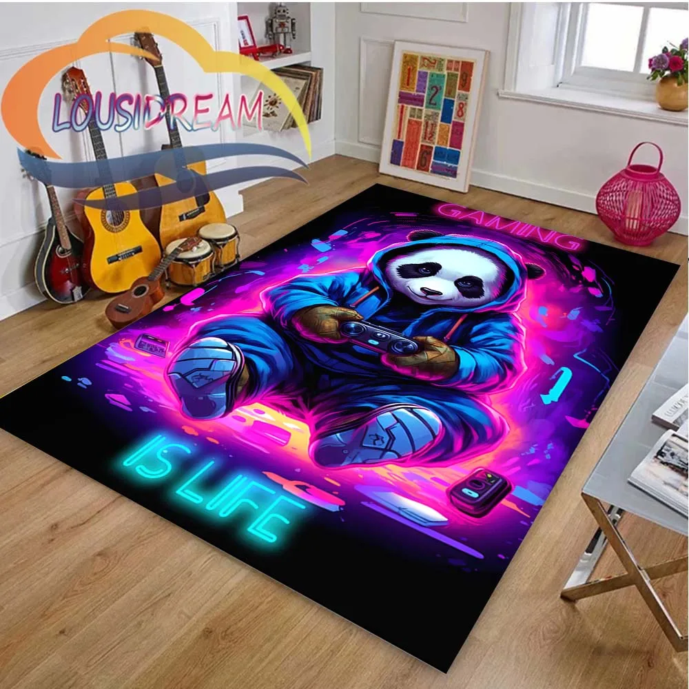 

Funny Pun Panda Joke Hot Anime Area Rugs Large Carpest For Home Bedroom Living Room Bar Restaurant Cafe Game Room Decor