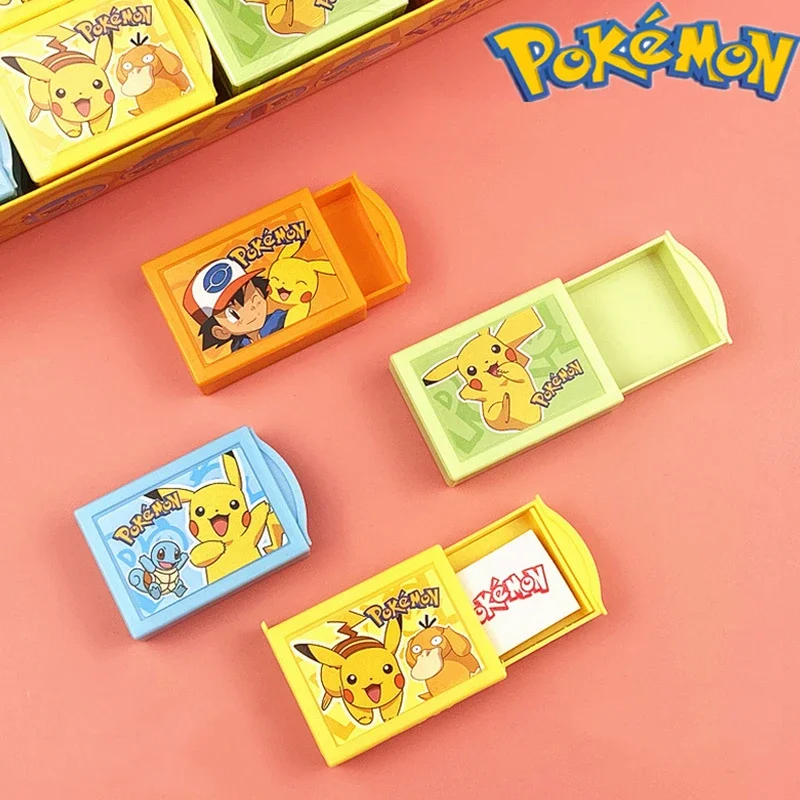 Pokemon magic box eraser creative cartoon Pikachu Bulbasaur Psyduck children's toys student stationery holiday birthday gift