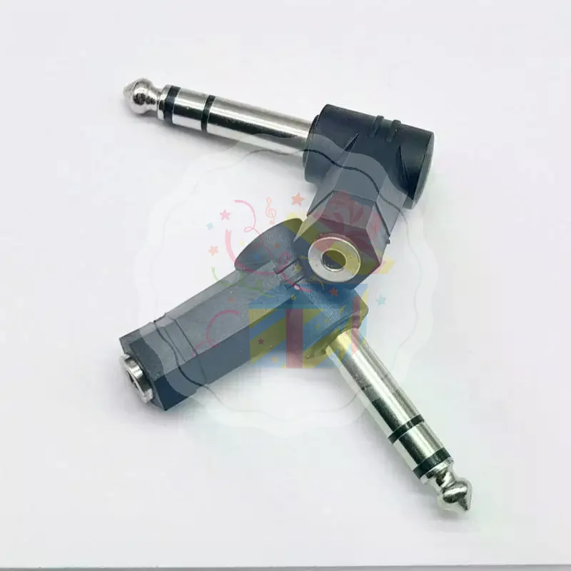 Compact 6.35mm to 3.5mm AV Plug Converter Adapter HiFi Sound for Mic Earphone Guitar Travel Audio Equipment Use
