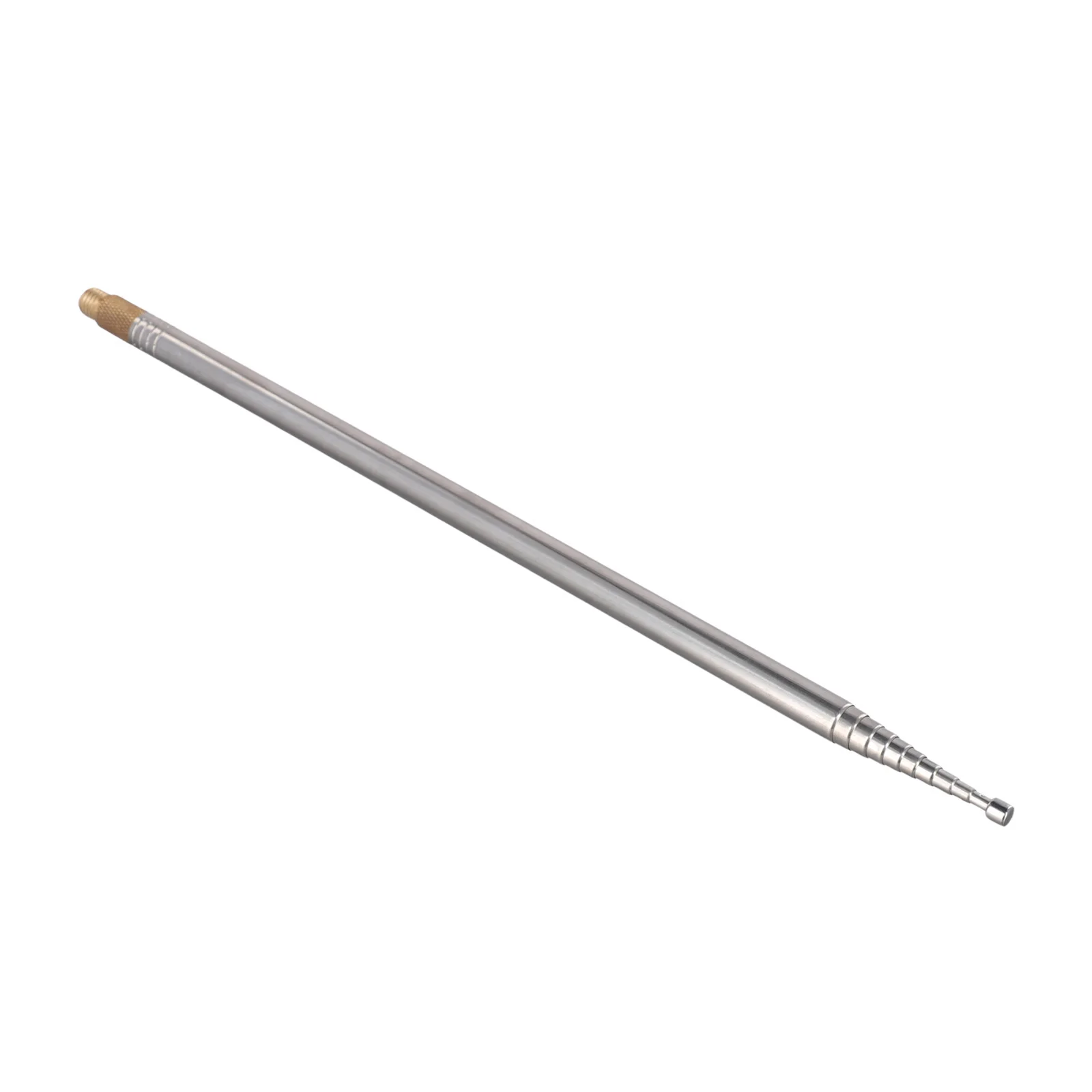 Outdoor Use Travel 2.5m Whip Antenna 10 Sections 304 Stainless Steel Contracted Length 33.8CM High Quality Materials