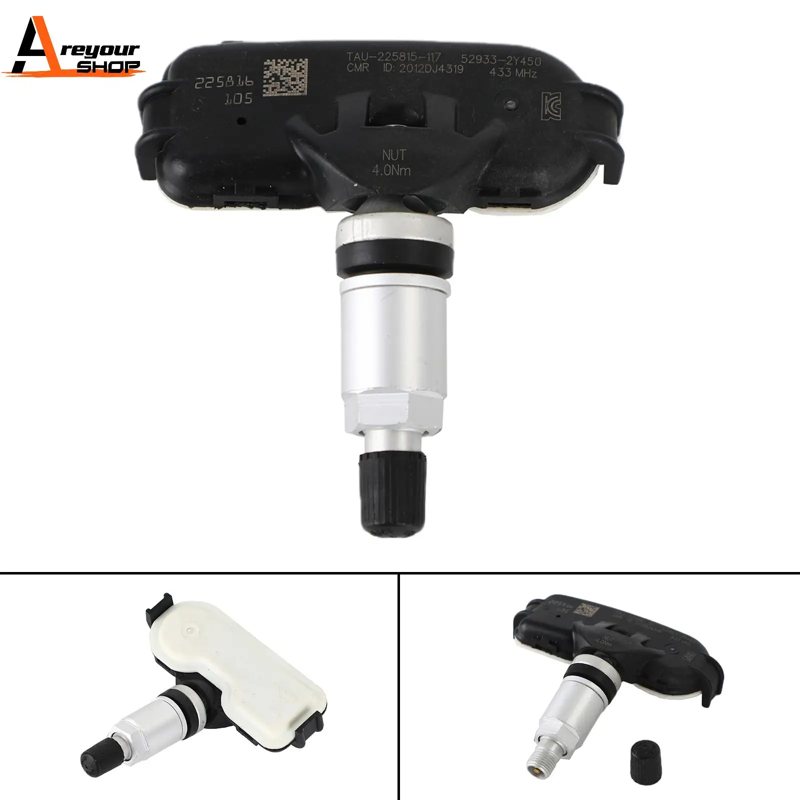 Areyourshop 1x TPMS Tire Pressure Sensor For Hyundai ix35 Tucson 52933-2Y450  Car Auto Parts