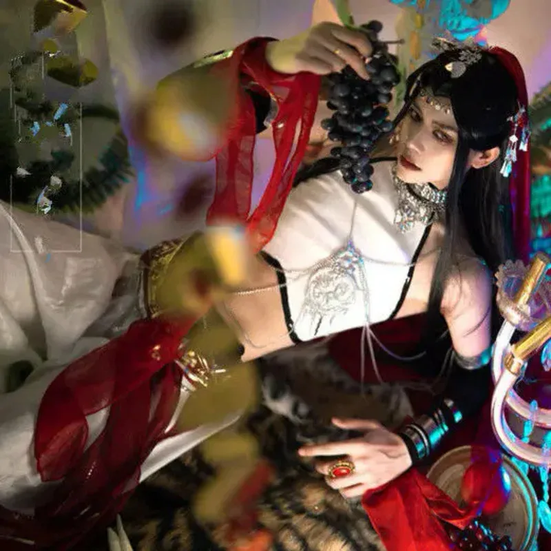 المسلسل التلفزيوني الصيني TGCF Tian Guan Ci Fu Xie Lian Hua Cheng أزياء تنكرية X IE Lian Yue Shen Loulan Cos فستان Hanfu مجموعة كاملة