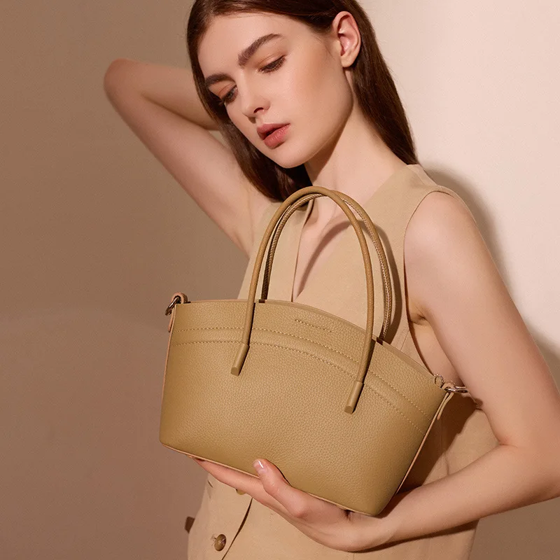 

New High Quality Genuine Leather Women Casual Totes Vintage Shoulder Handbag Female Crossbody Bags Large Capacity Shopper Bag