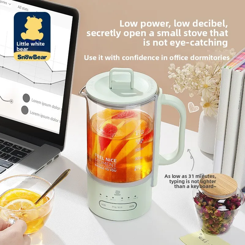 

Little White Bear Health Pot Office Household Multifunctional Small Tea Maker Mini Boiling Water Flower Teapot HL-5029
