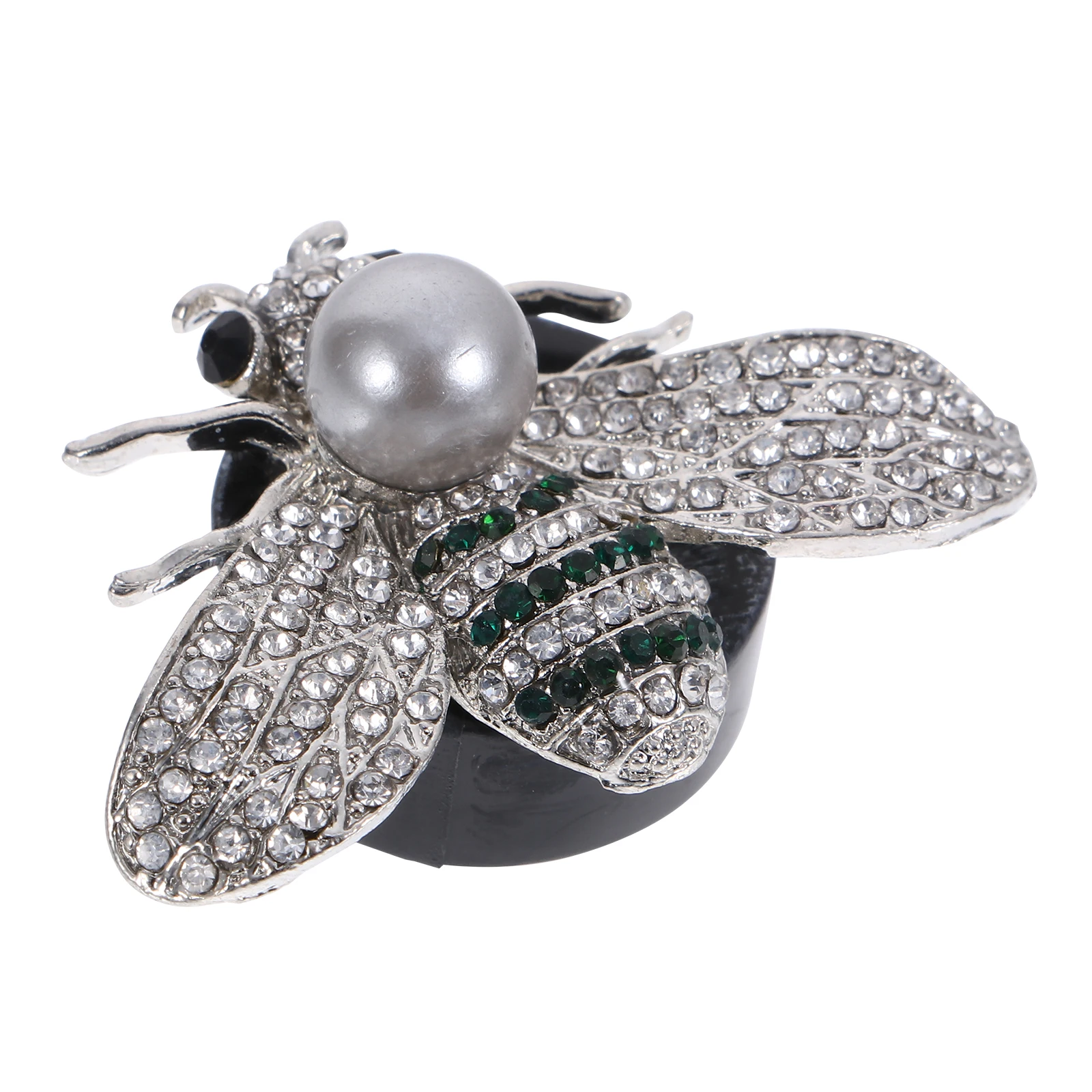 

Car Bee Vent Clip Rhinestone Pearl Aromatherapy Diffuser Metal Outlet Perfume Charm Studded Long Lasting Car Home Office Coffee
