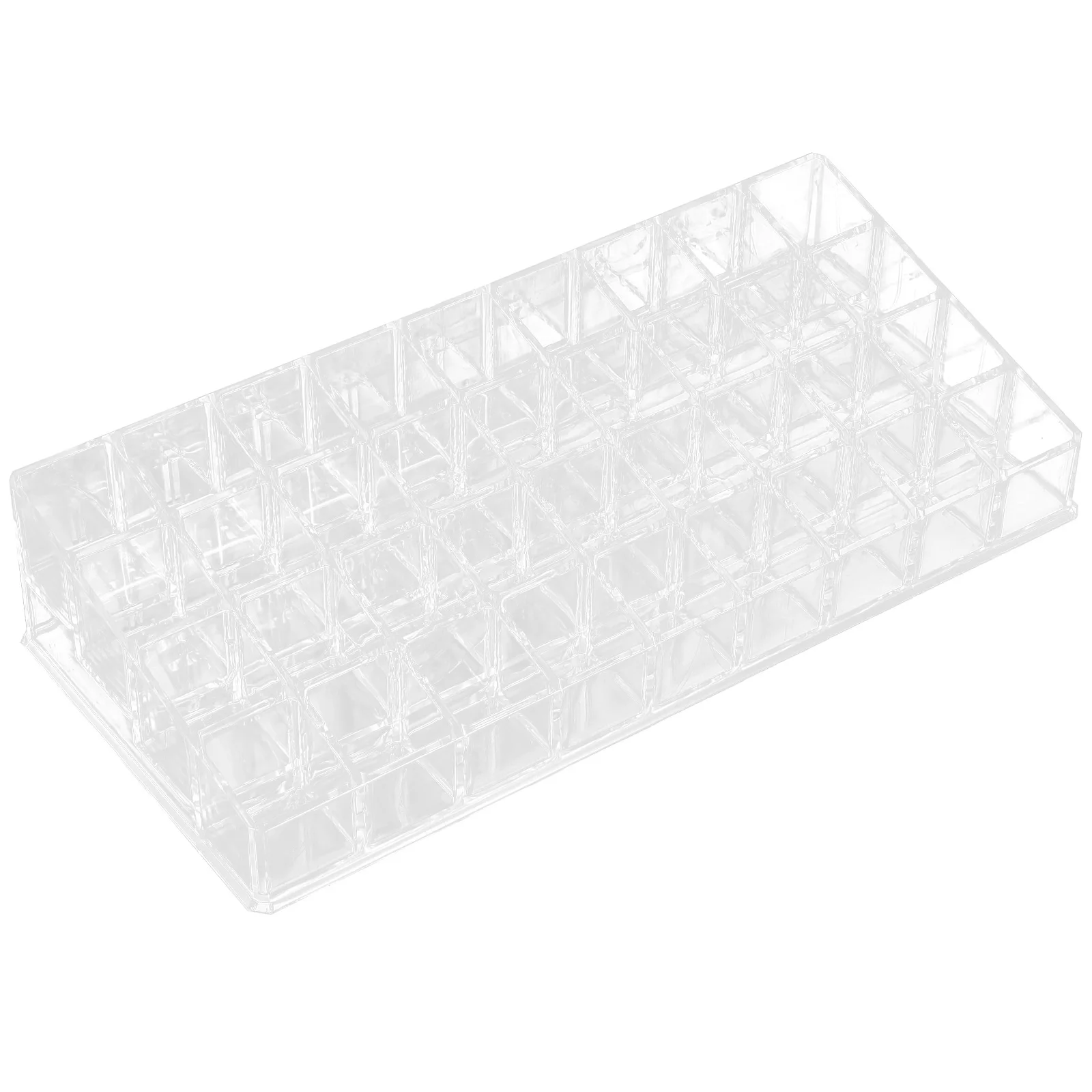 

36 Slot Transparent Lipstick Organizer Case Large Capacity Storage Rack for Makeup Vanity Desktop Holder
