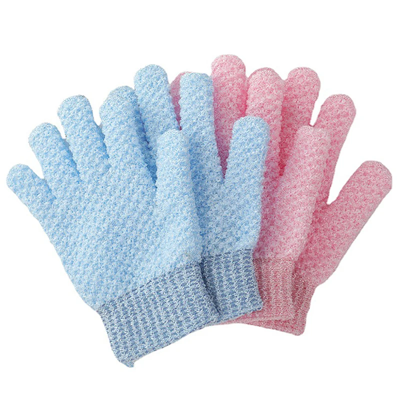 1PCS Bath For Peeling Exfoliating Gloves Mitt Shower Scrub Gloves Massage For Body Scrub Sponge Wash Skin Moisturizing SPA