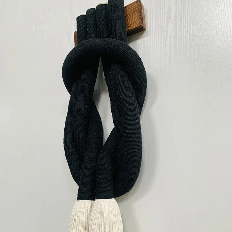 Modern Rope Wrapped Overhand Knot Tassel Tapestry Macrame Bubble Wall Hangings Design Art Home Wall Decor for Home Luxury