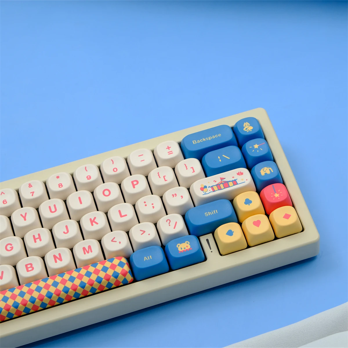 126 Keys GMK Circus Keycaps 5 Sides Sublimation MOA Profile PBT Keycaps For MX Switches Gaming Mechanical Keyboard MOA Key Caps