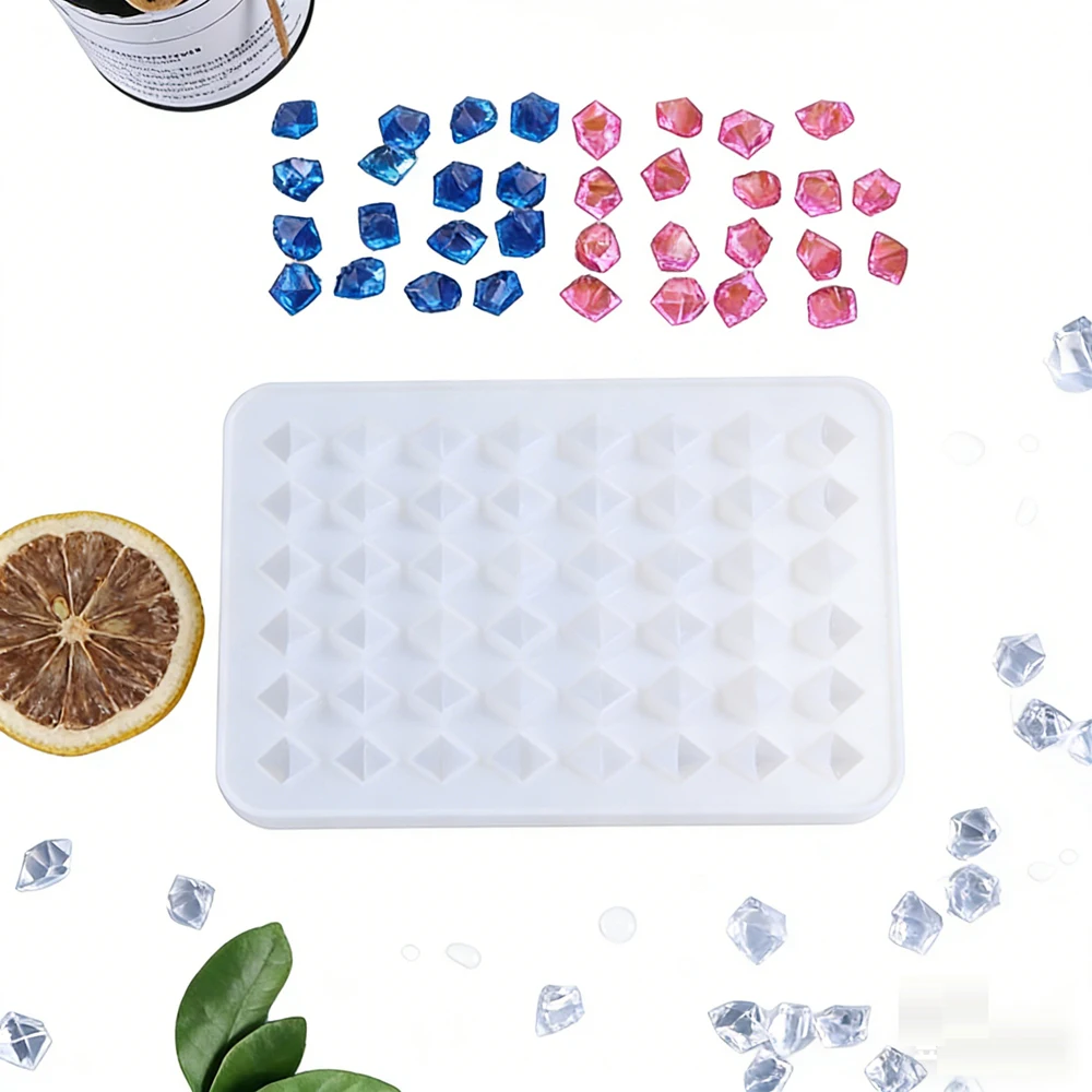 

Cute Mini Diamond Irregular Stone Silicone Mold Epoxy Resin Ice Mold for Jewelry Making Pendant Decoration