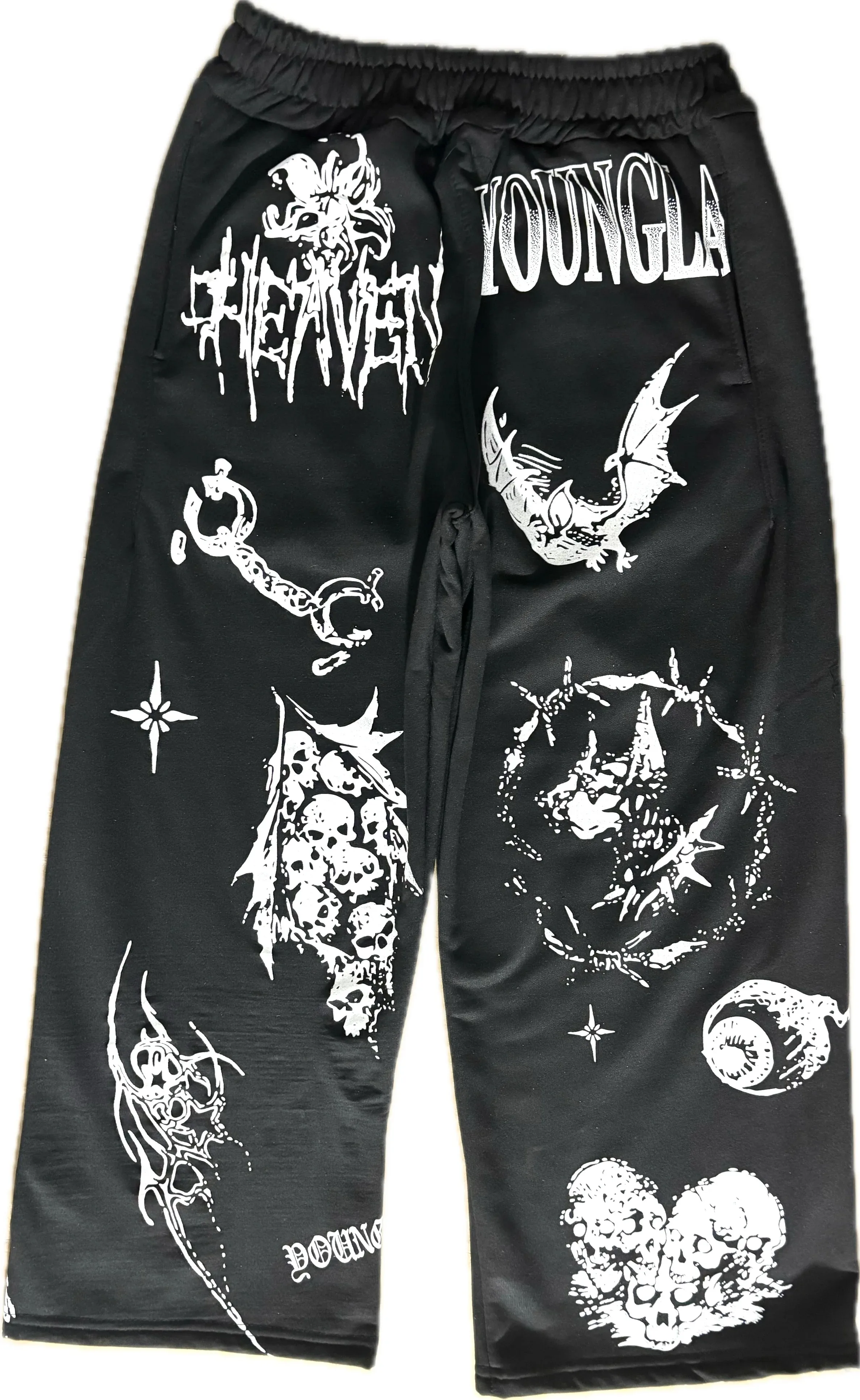 

Fitness Sports Sweatpants High Street Fashion Hip Hop Retro Stripe Casual Straight Wide Pants Men Harajuku Y2K Fashion Pants