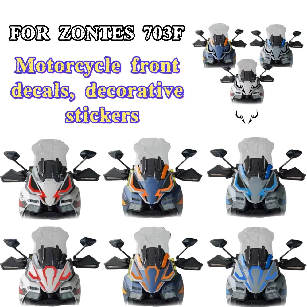 FOR ZONTES 703F Motorcycle Stickers Protection Front Fairing Compatible with