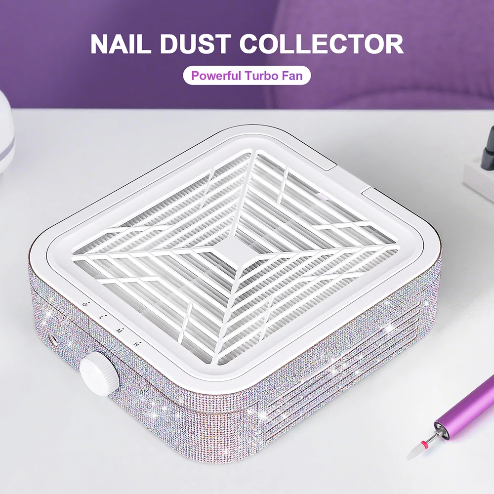 

Мощный бесщеточный пылесборник для маникюра 120 Вт, перезаряжаемый турбовентилятор, для салонов красоты