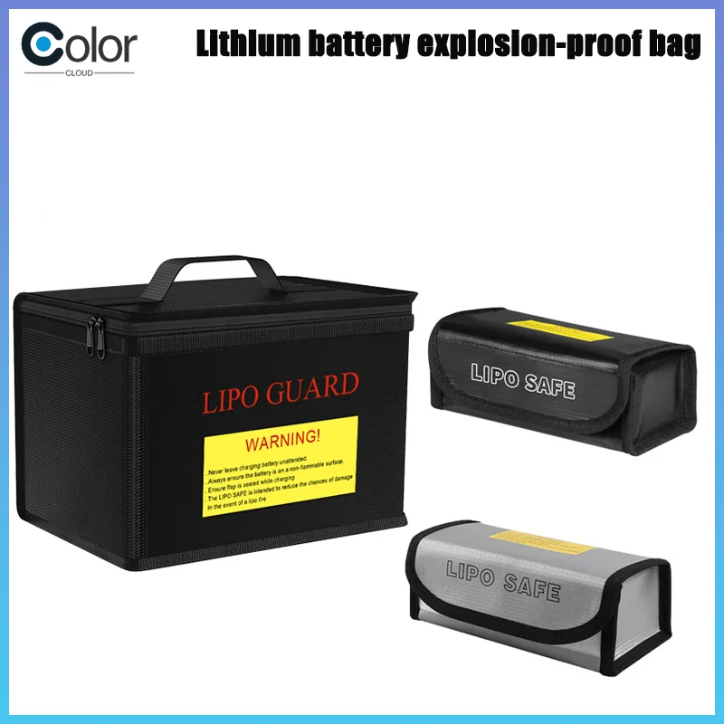 Lipo Battery Safe Bag 215*145*165mm Fireproof Explosionproof Bag RC Lipo Battery Guard Safe Portable Storage Handbag