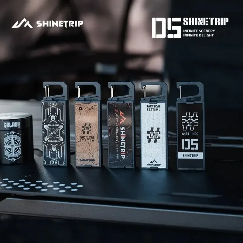ShineTrip Tactical Lanyard Buckle Portable 600mAH Clip-on Flashlight Personalized Multi-functional Illuminated Signboard Badge