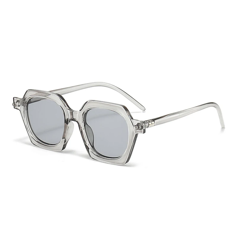 pc Rahmen Polygon Vintage Sonnenbrille Frauen Männer Quadrat Sonnenbrille Retro Brillen Goggle für Männlich Weiblich Rechteck Sonnenbrille