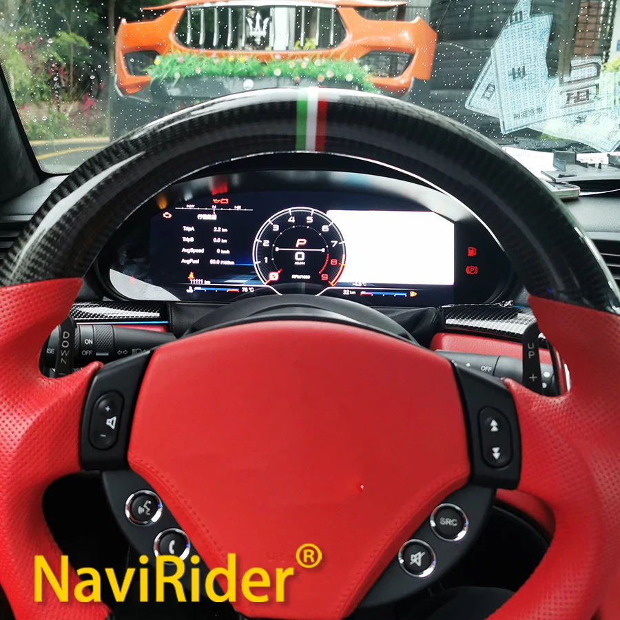 LCD Instrument Panel For Maserati Quattroporte 2006-2020 Cluster Carplay Digital Dashboard Speedometer Virtual Cockpit Clock