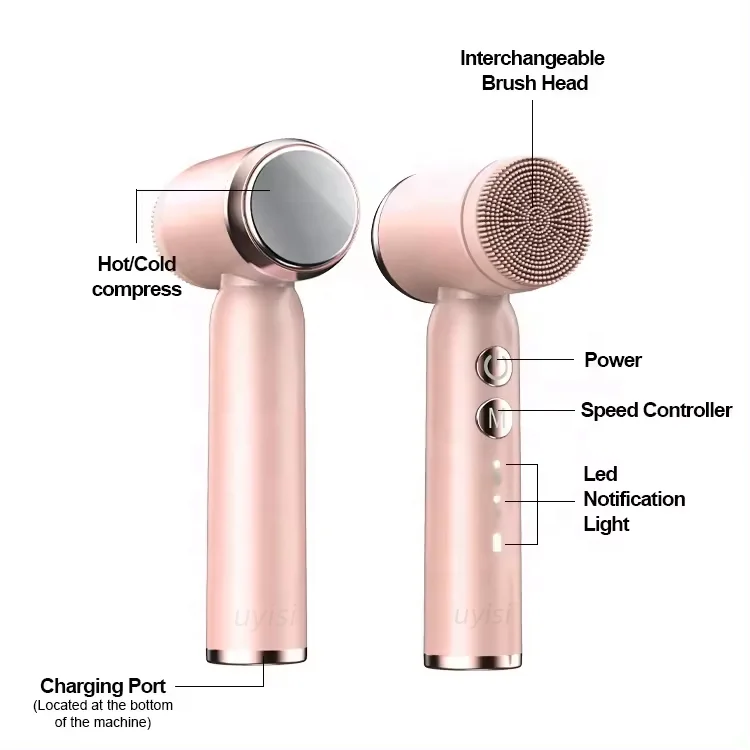 Brosse de nettoyage de Spa électronique multifonctionnelle pour femmes, nettoyant électrique rotatif pour le visage, raffermissement et rajeunissement