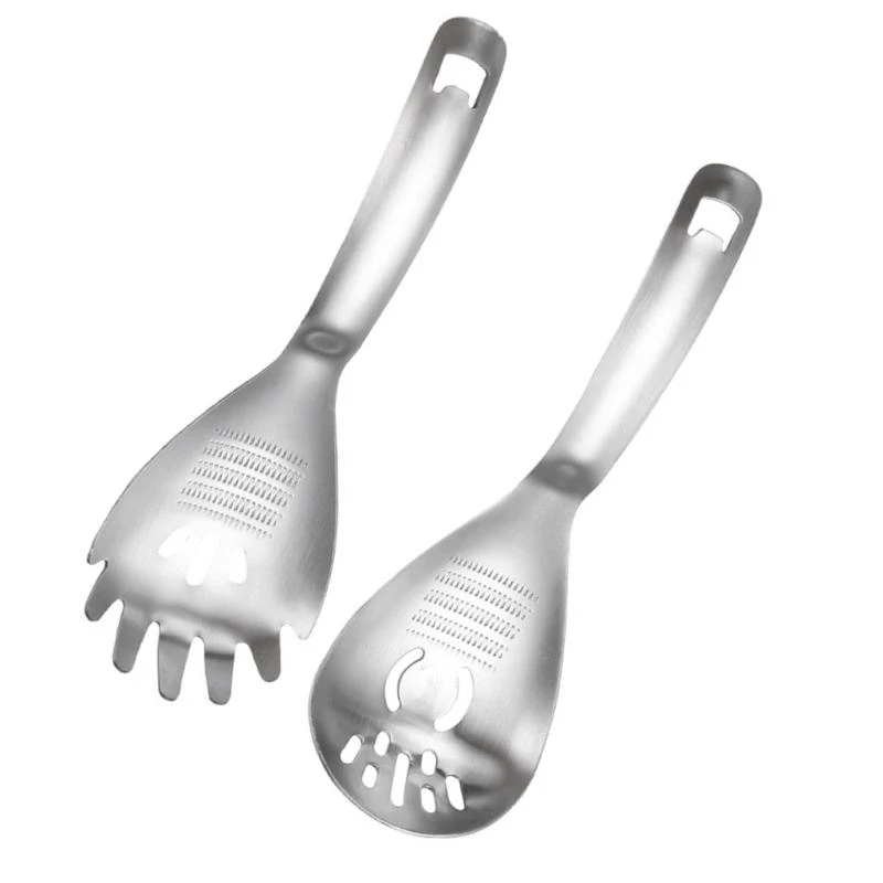 M4YC Elegant Stainless Steel Slotted Spoon Skimmer Spoon Functional Draining Spoon for Home Cooks and Professional Cooks
