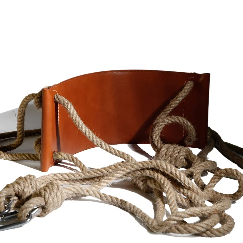A-like custom indoor swing cowhide surface, home use, children and adults hanging chair basket balcony, homestay decoration cour