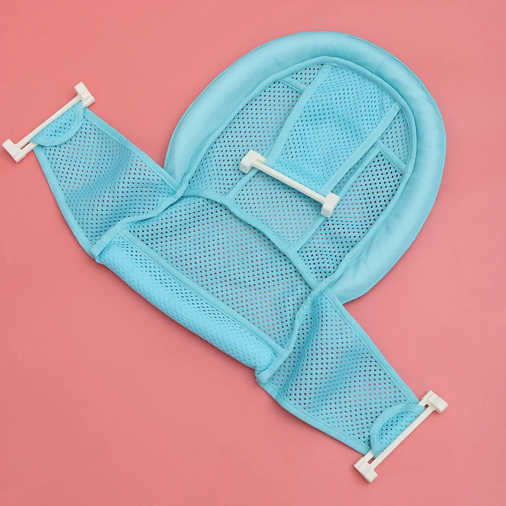 2 قطعة حمام الطفل دعم عدم الانزلاق شبكة قابل للتعديل وسادة مريحة الوليد طفل حوض الاستحمام سلامة الطفل حمام وسادة طفل حوض مقعد #1