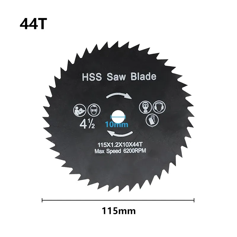 Fenhan 1PC 89mm HSS Circular Saw Blade 44/60T For Cutting Wood Mini Cutting Disc for Dremel Power Tools Arbor Saw Blade Black