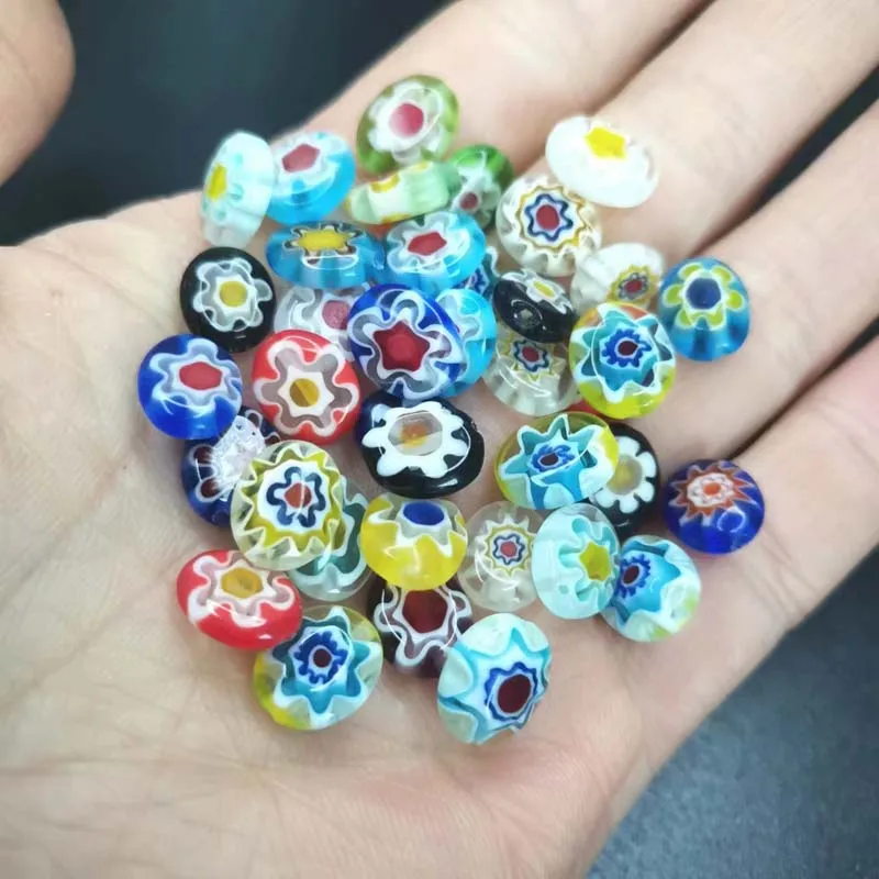 10pcs/lot Murano Lampwork Heart Beads Charms For Earring Necklace Jewelry Making