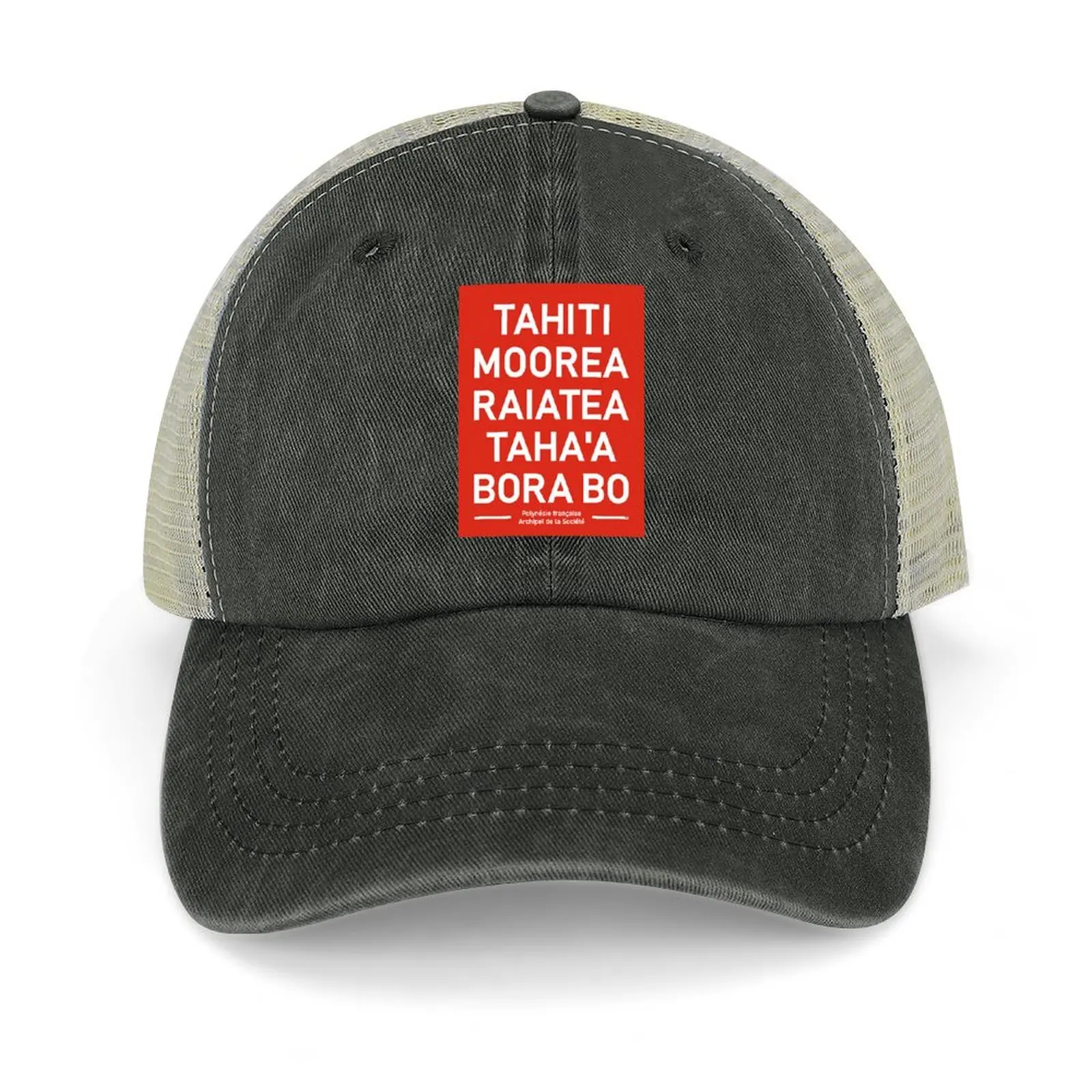 Tahiti Bora Bora Moorea Love Surf Pacific French Polynesia Cowboy Hat Hood beach hat Hats For Men Women's