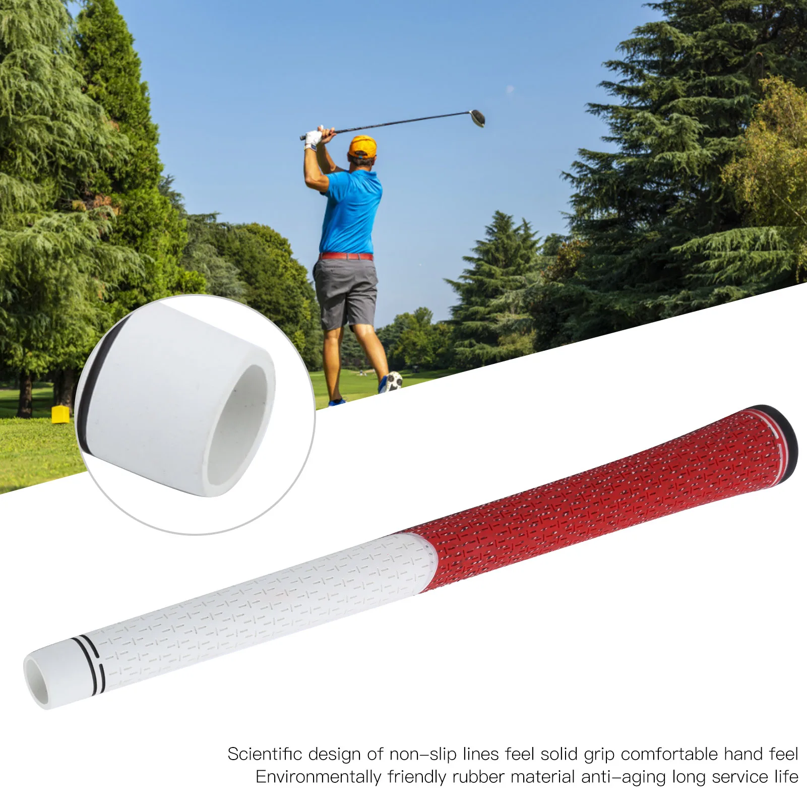 Poignée de Club de Golf en caoutchouc Standard, accessoires antidérapants de 12.5mm, poignée de remplacement pour Putter de Golf