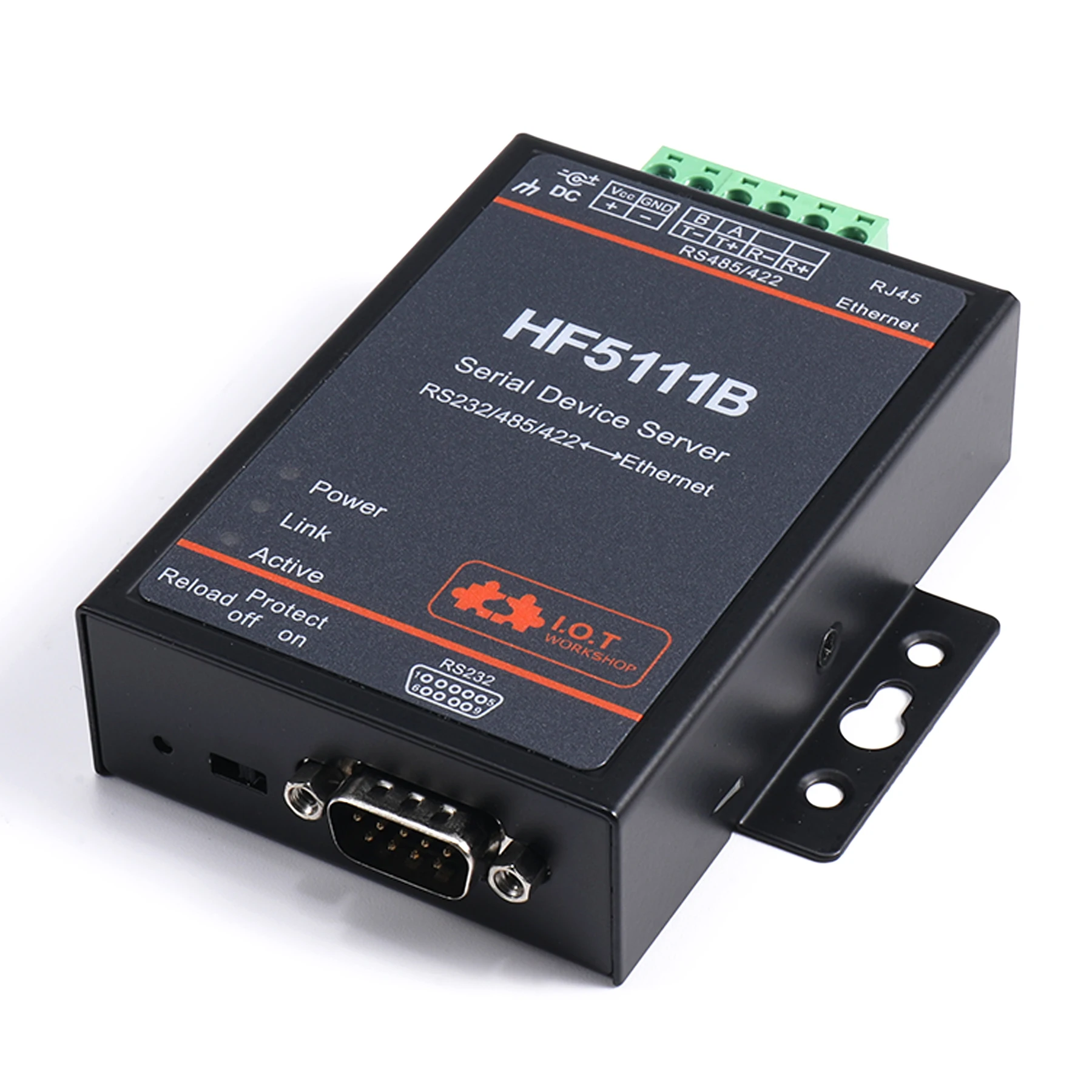 HF5111B Serial Device Server RS232/RS485/RS422 Serial to Ethernet Free RTOS Serial Server convertidor rs232 a rs485