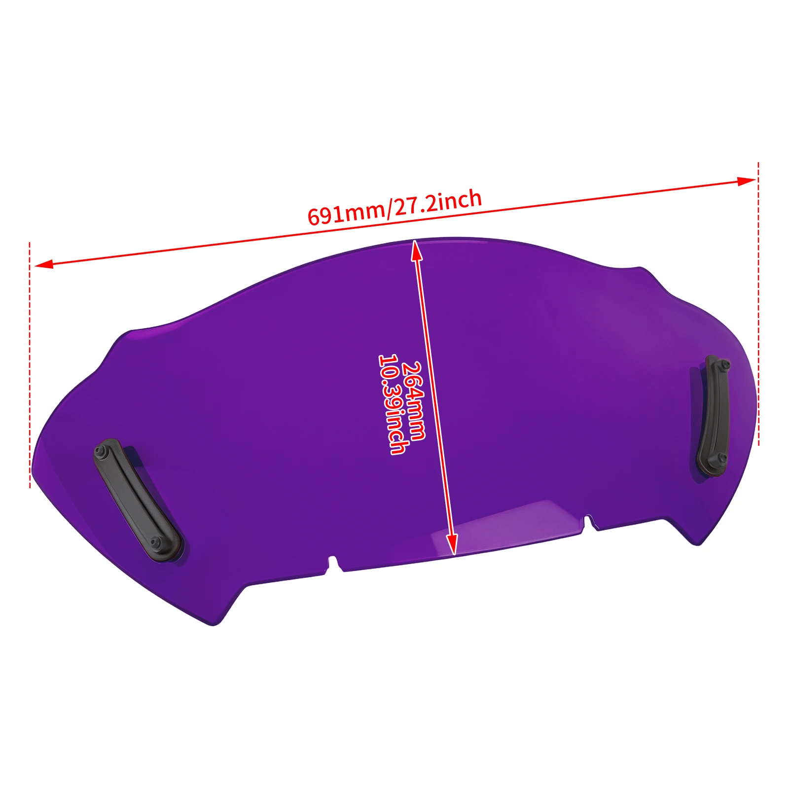 Motorcycle 10'' Windshield Wave Windscreen Wind Deflector For Harley Touring CVO Road Glide FLTRXSE 23-25 FLTRXL FLTRXSTSE 24-26