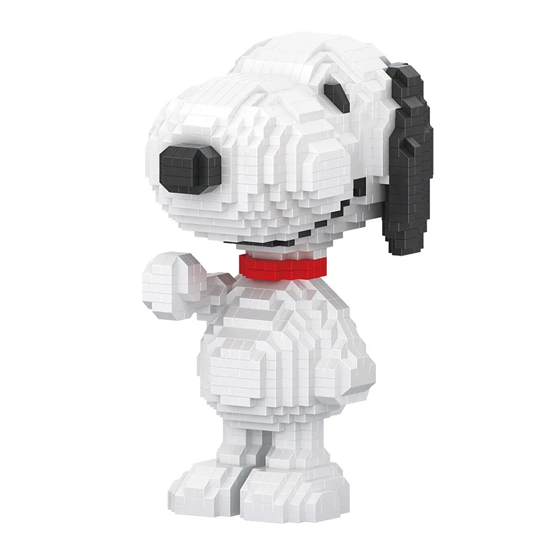 Snoopy Micro Bouwstenen Assemblagemodel Cartoon Hond Mini Bakstenen Figuur Educatief Speelgoed Voor Kinderen Verjaardag Kerstcadeaus