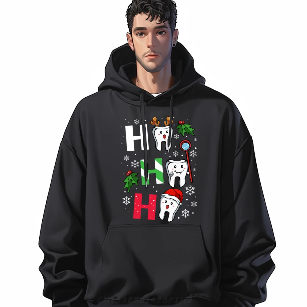 

Dentist Christmas Ho Ho Ho th Dental Student Merry Xmas Graphic Sweatshirts Men Men's Clothes Illustration