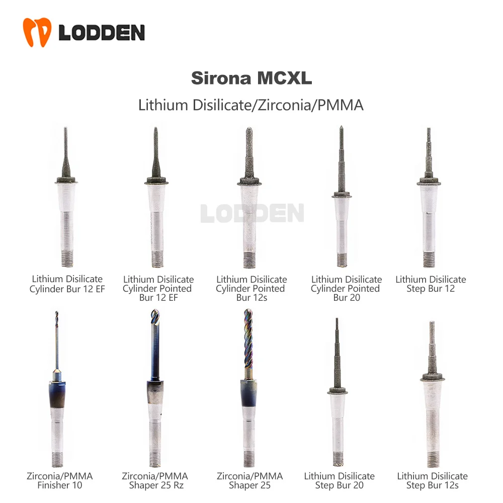 Wiertła frezarskie Sirona Cerec MCXL Szlifowanie wiertła litowo-drzemianowego/cyfrownika/pmma do systemu Cad Cam Rainbow Frezarka