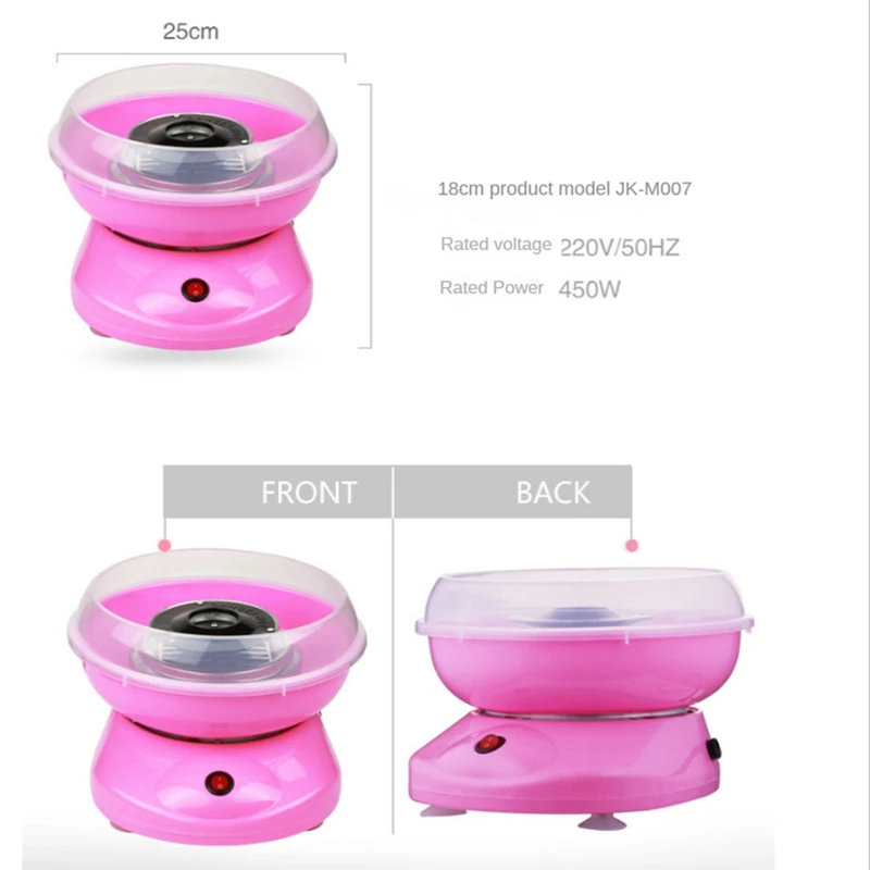 Elektrische DIY süße Zuckerwatte Hersteller Mini tragbare Baumwolle Zucker Fee Zahnseide Marshmallow Maschine für Kinder EU Plug