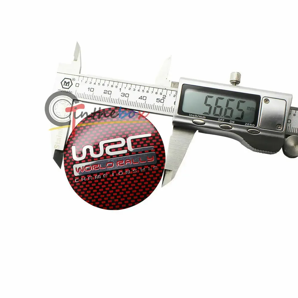 56 مللي متر WRC العالم رالي شعار سيارة عجلة مركز محور قبعات شارة شعارات ملصق لاصق لامع ورائع #6