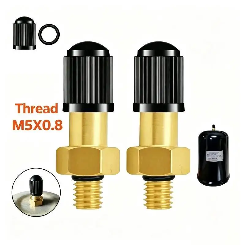 Air Valve (including O-ring) For Hitachi Water Pump Nitrogen Tanks; M5x0.8 Thread; Compatible With Pressure Tanks_NEW