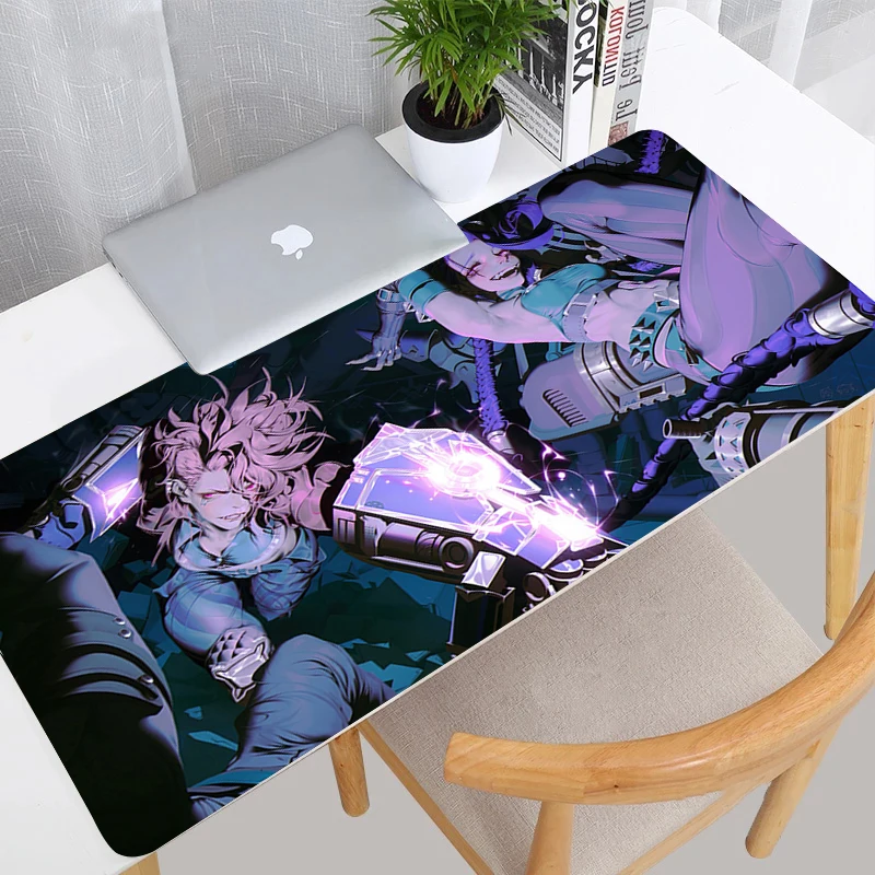 

League of Legends Jinx VI Mousepad PC Game Anime Custom Keyboard Pad Gaming Accessories Mouse Pad Laptop Kawaii Desk Mat Carpet