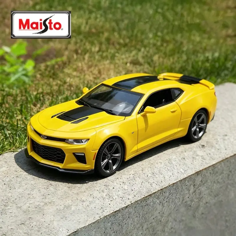 Maisto 1:24 Chevrolet Camaro ZL1 2017 Alloy Sports Car Model Diecast Metal Track Racing Vehicles Car Model Simulation Kids Gifts