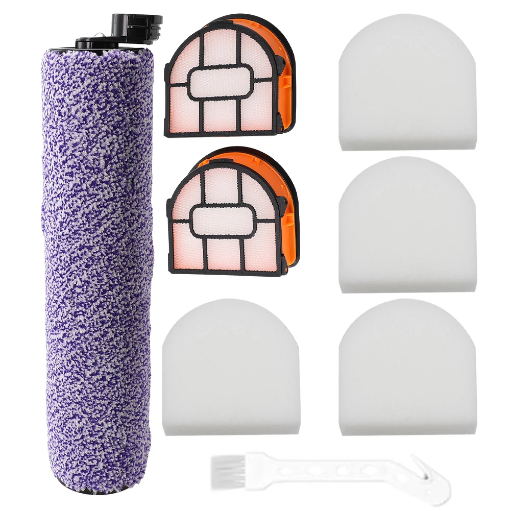 Replacement Brush Roller and 2 Filters for Shark For HydroVac XL 3 in 1 Vacuum Cleaner Model WDB1F2 Washable Foam