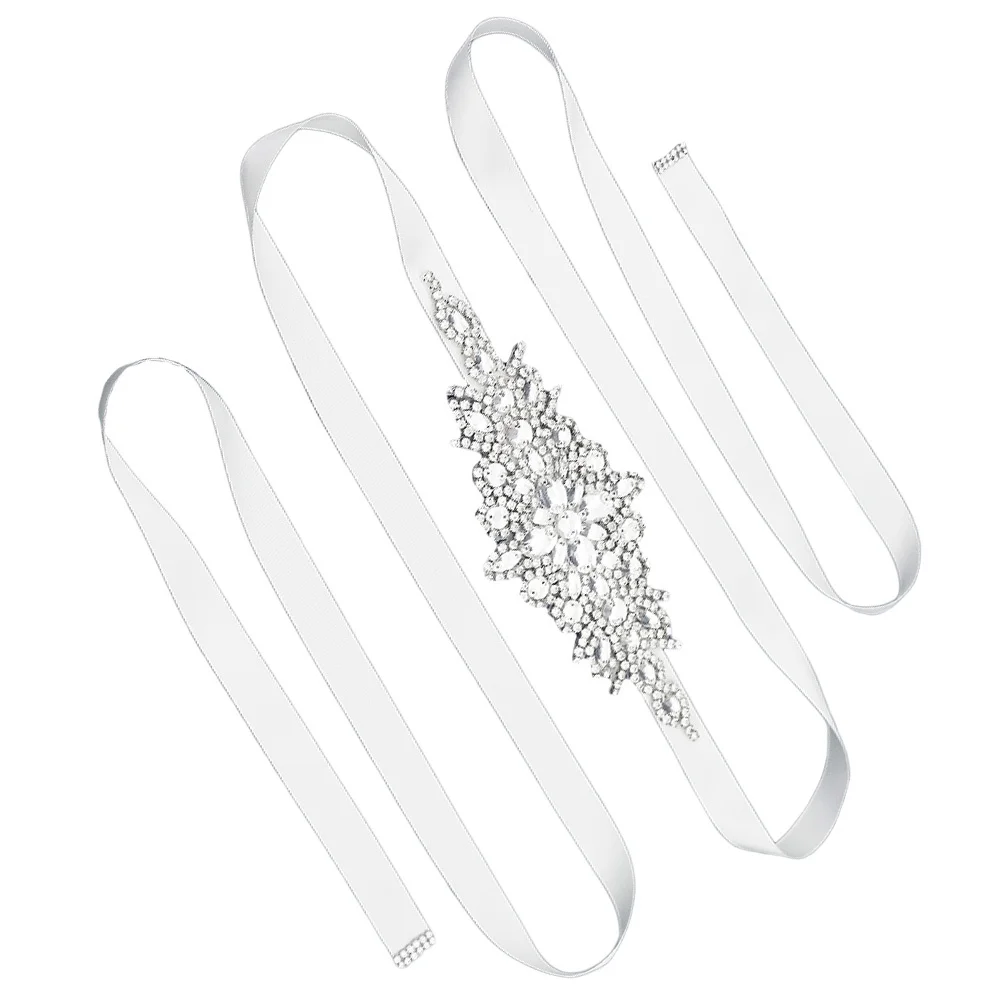 1개 웨딩 벨트 신부용 라인스톤 허리띠 장식용 스타일리시 신부 벨트 웨딩 드레스 액세서리 시크 허리띠