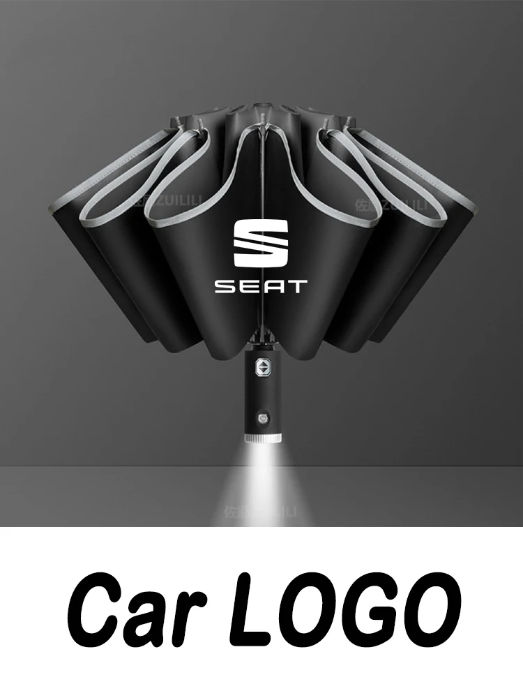 

Car Automatic Folding Windproof Sunshade Umbrella For Seat FR Leon Ibiza Alhbambra Arona Arosa Ateca Cordobe Exeo Mii Tarraco