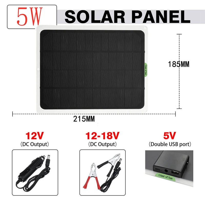 20W Solar Panel 12V… - image