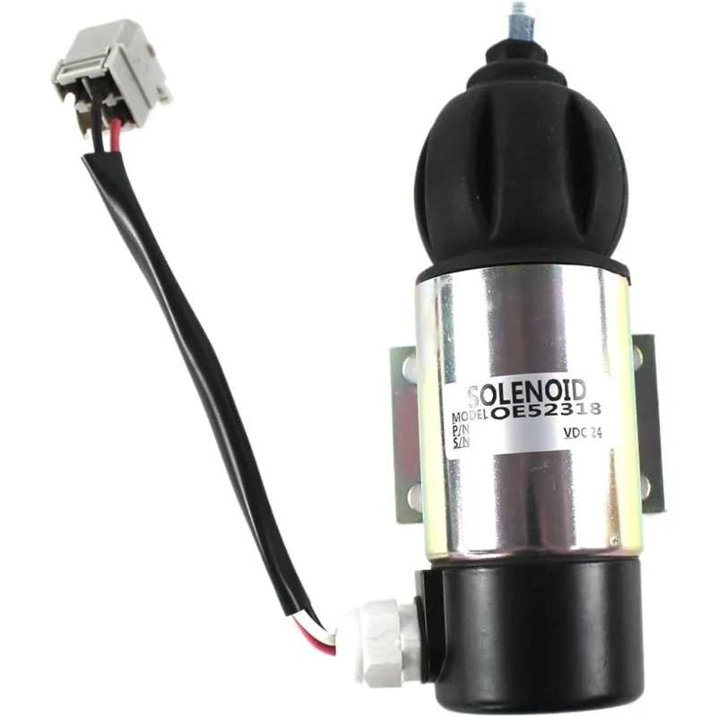 24V Fuel Shutoff Solenoid Valve For Perkins Volvo Penta 1830592 872458 881969 OE52318 872825 873754 Excavator Parts