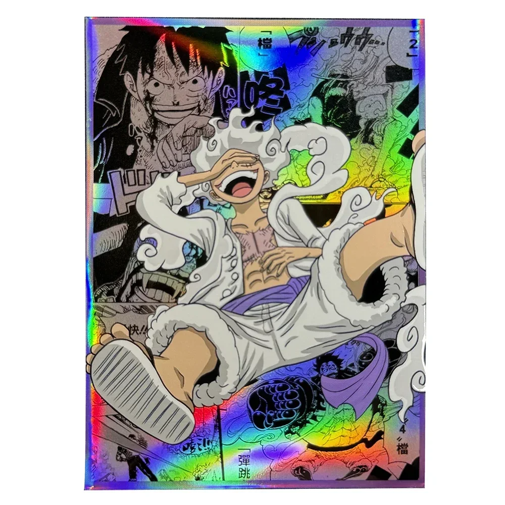 60PCS Nika Card Sleeves Trading Cards Protector Anime Holographic Foil Shield Outer Cover Magic MTG/OPCG 67x92mm