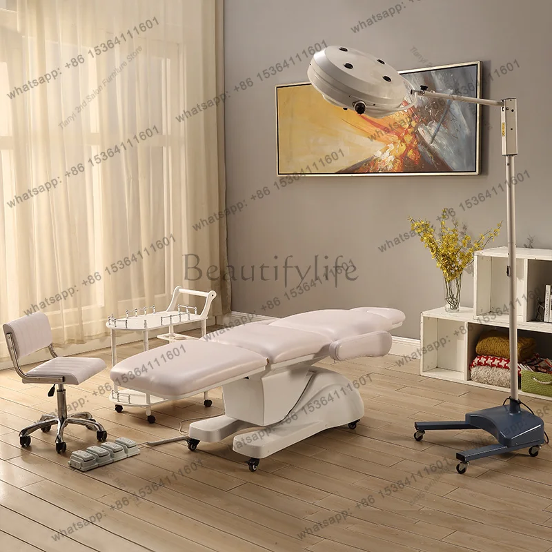 LJY Power-driven Beauty Bed Multifunction Tattoo Bed Full of Tattoos Lift Chair Speciality Aesthetician Salon Furniture Bett T