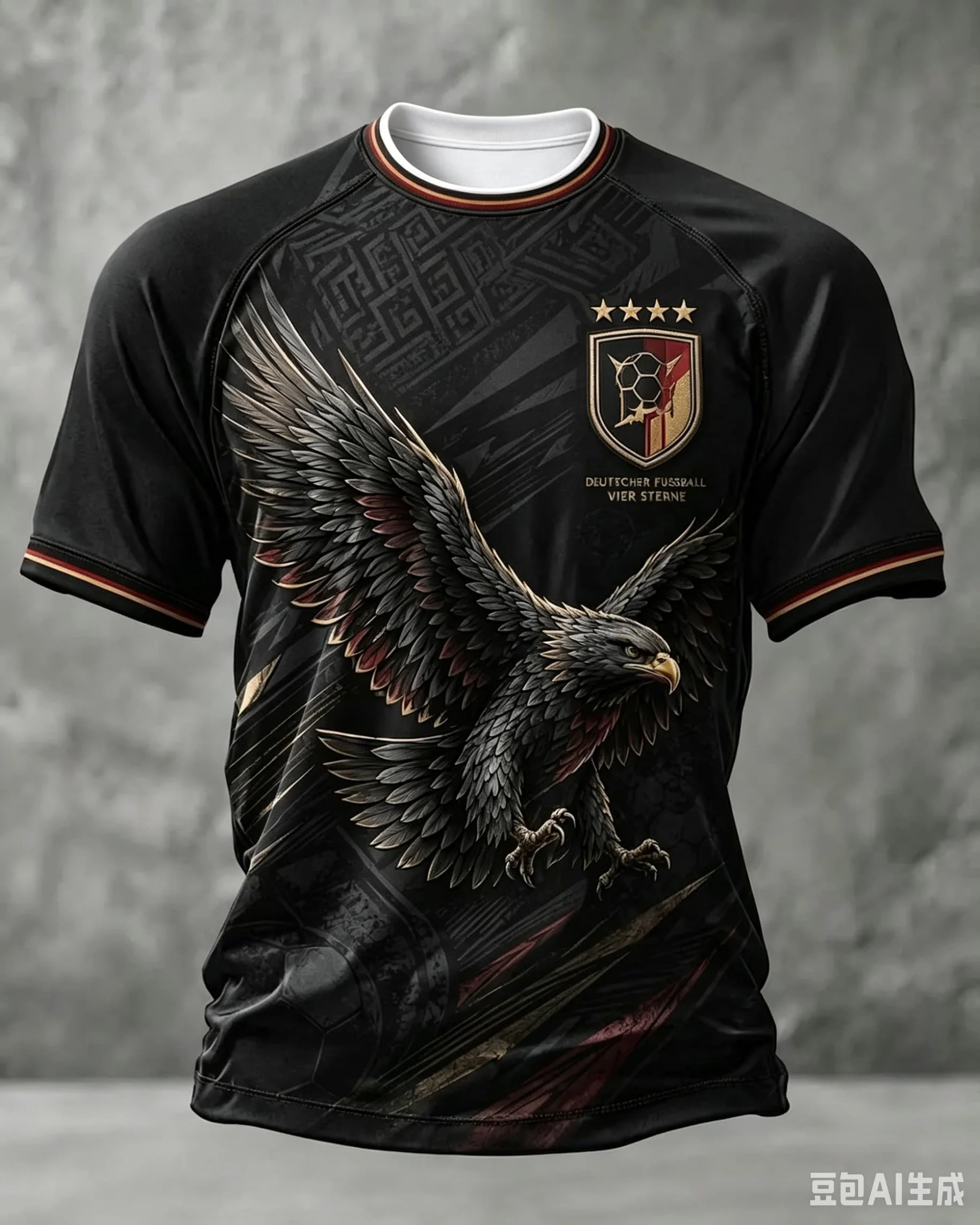 New Germany Football Jersey 3D Printed National Emblem Man Oversized Fashion Sportswear Training Tops Summer Family Kids Tees