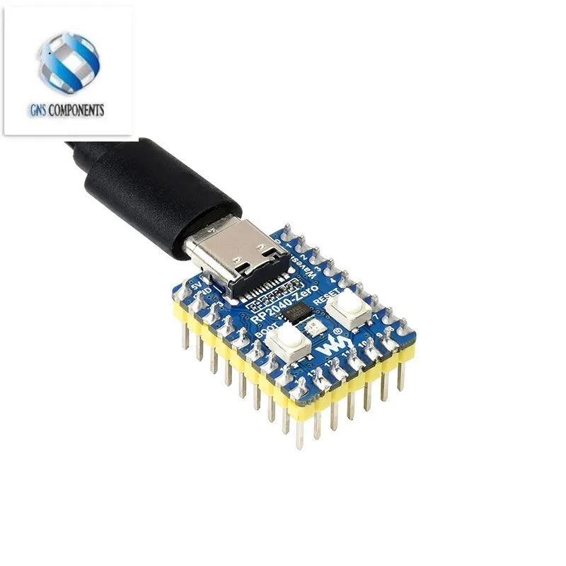 RP2040-Zero RP2040 untuk Modul Papan Pengembangan PICO Mikrokontroler Raspberry Pi Dual-Core Cortex M0 + Flash Prosesor 2MB