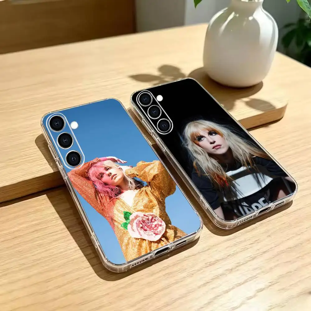 pop H-Hayley William Paramore Phone Case Transparent Soft TPU Case For Samsung A73,A72,A70,A71,A53,A52,A51